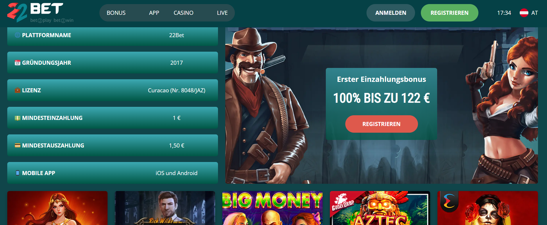 22bet Casino